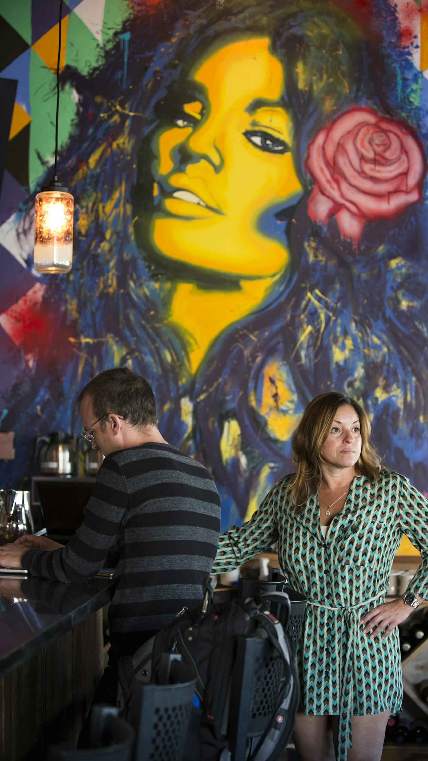 Owner Rebecca Illingworth stands at the bar during happy hour at Tinto Cocina + Cantina in Minneapolis on Tuesday, September 29, 2015. ] LEILA NAVIDI leila.navidi@startribune.com / BACKGROUND INFORMATION: Minneapolis' proposed Working Families Agenda -- a set of sick time and fair scheduling requirements more sweeping than those proposed or approved in any other U.S. city is setting off a wave of concern among local business owners who say the provisions could cripple their businesses.