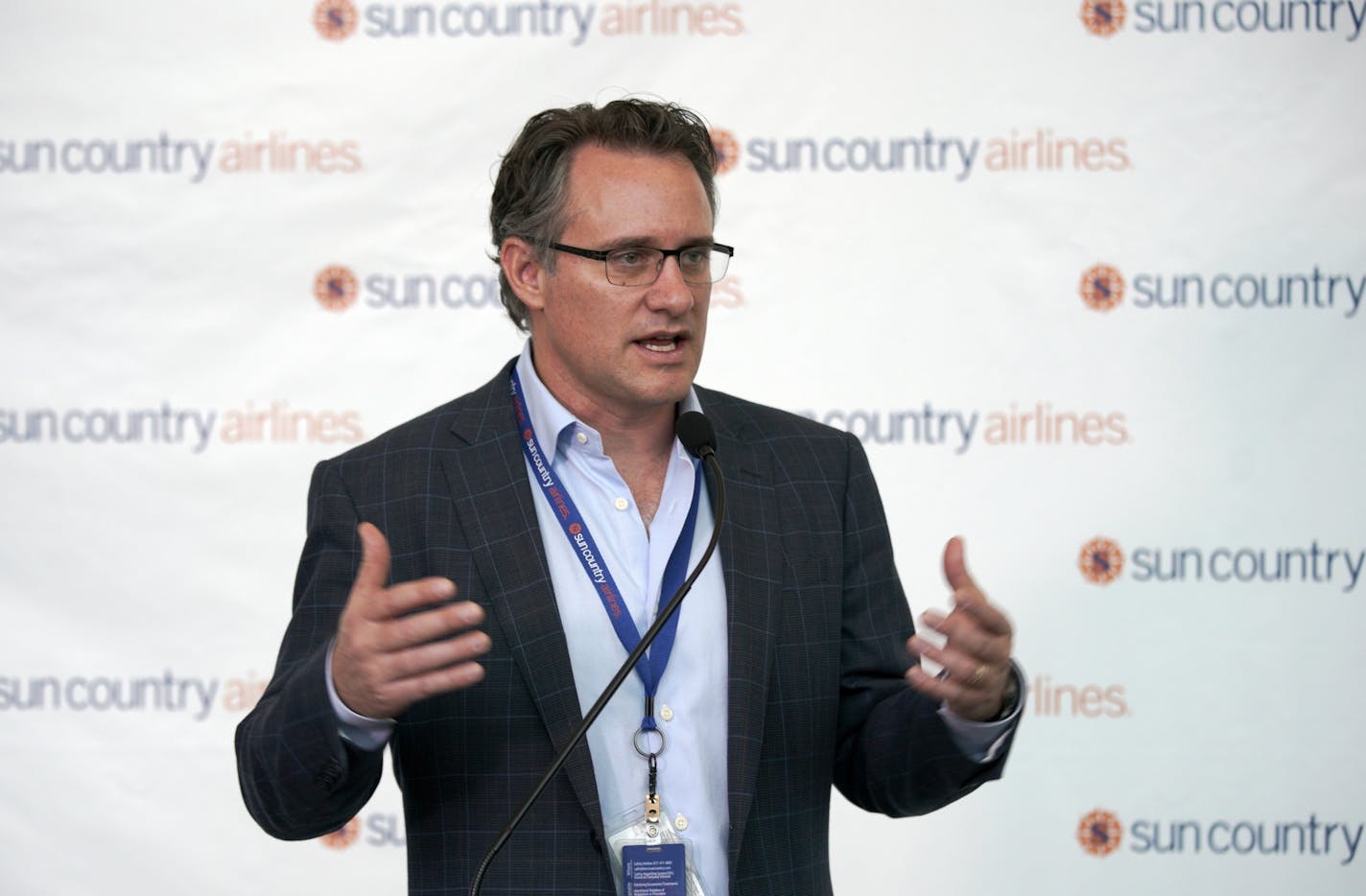 Sun Country CEO Jude Bricker, announced the airline's addition of eight new routes from MSP and 11 new routes at other U.S. airports.