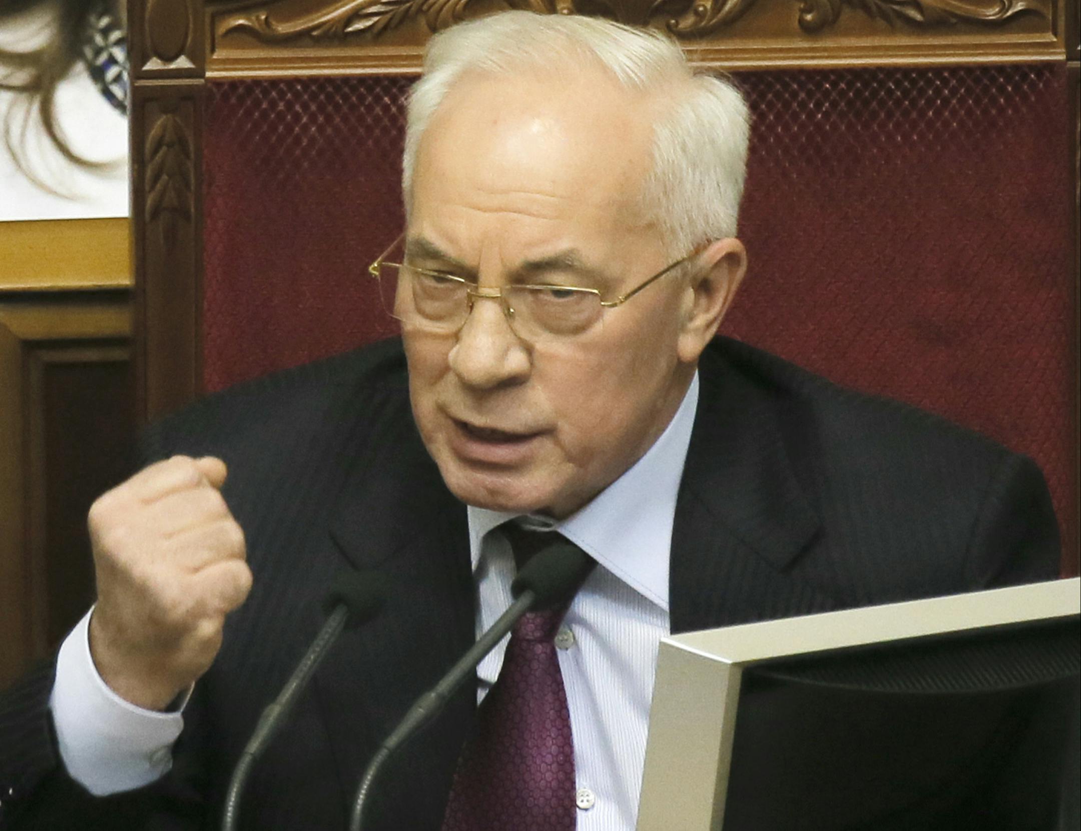 Ukraine Prime Minister Mykola Azarov