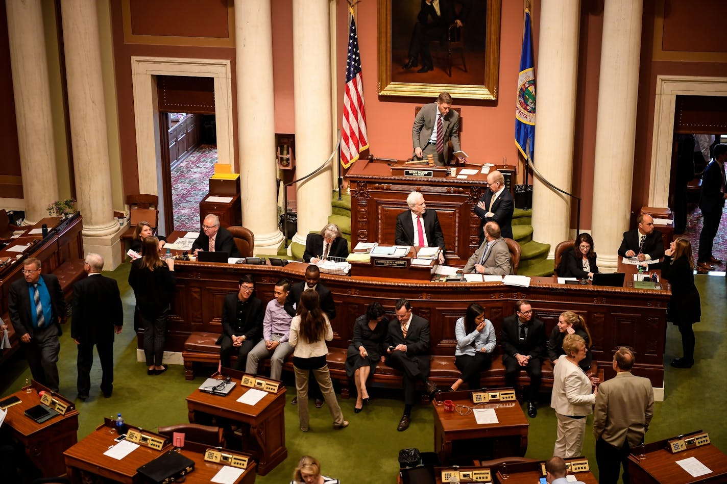 State representatives and staffers prepared for the House to convene for a special session Tuesday afternoon.