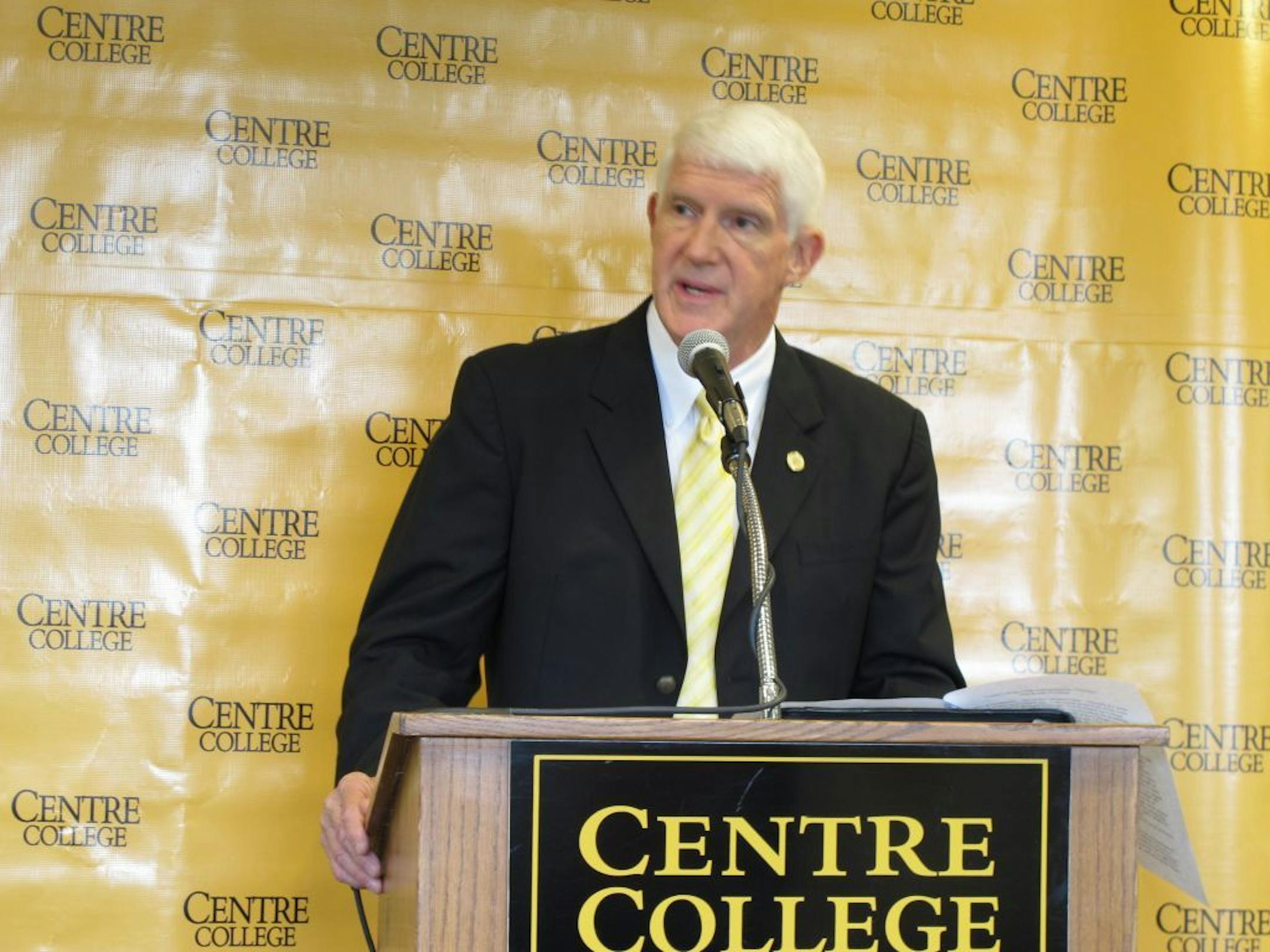 Centre College President John A. Roush announced in July that the tiny liberal arts school in rural Kentucky has received a $250 million gift. But the donation has fallen through.