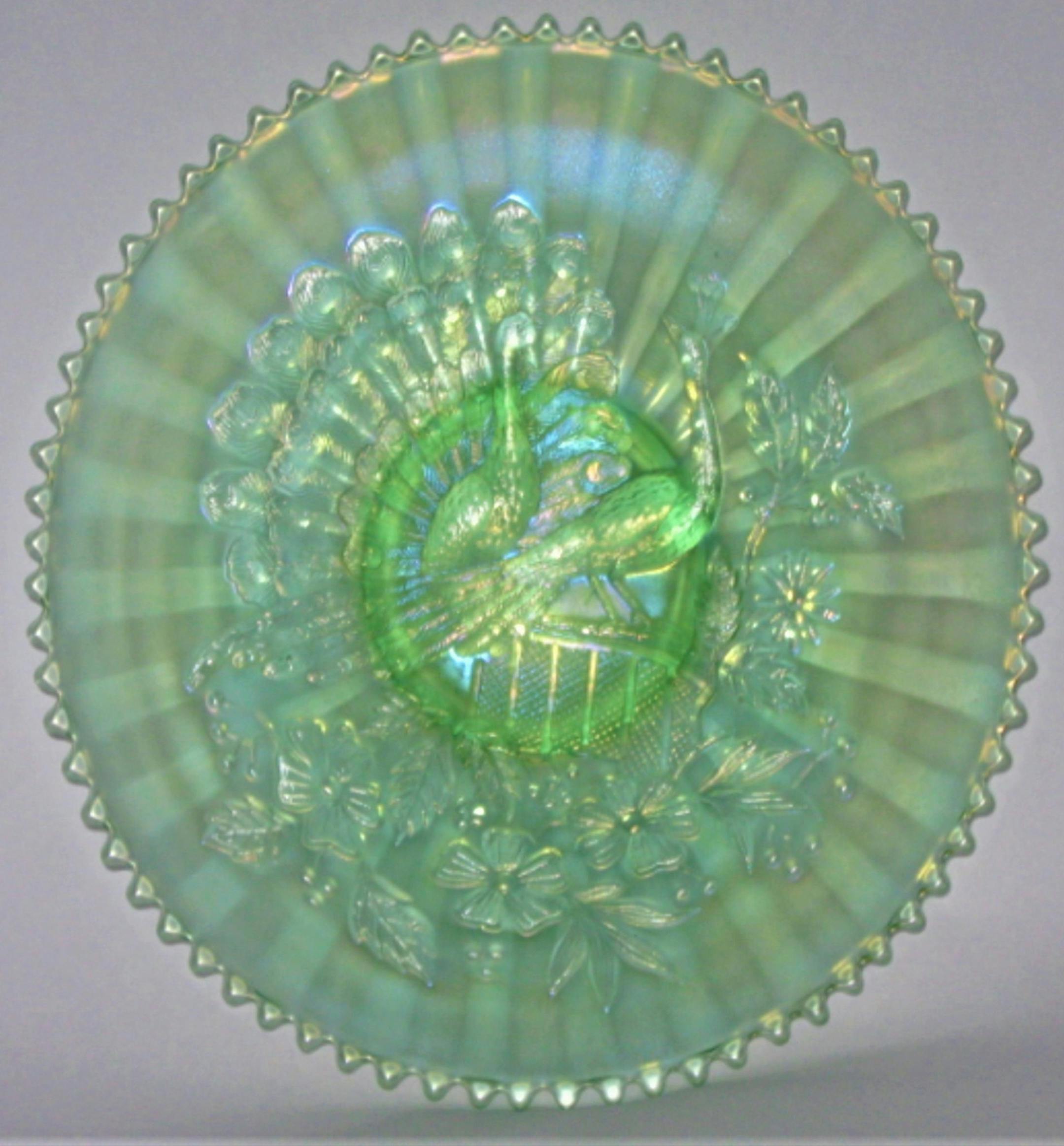 A very nice piece of carnival glass, but is it an original? (Handout/TNS) ORG XMIT: 1230218