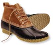 A pair of women’s duck boots by L.L. Bean.