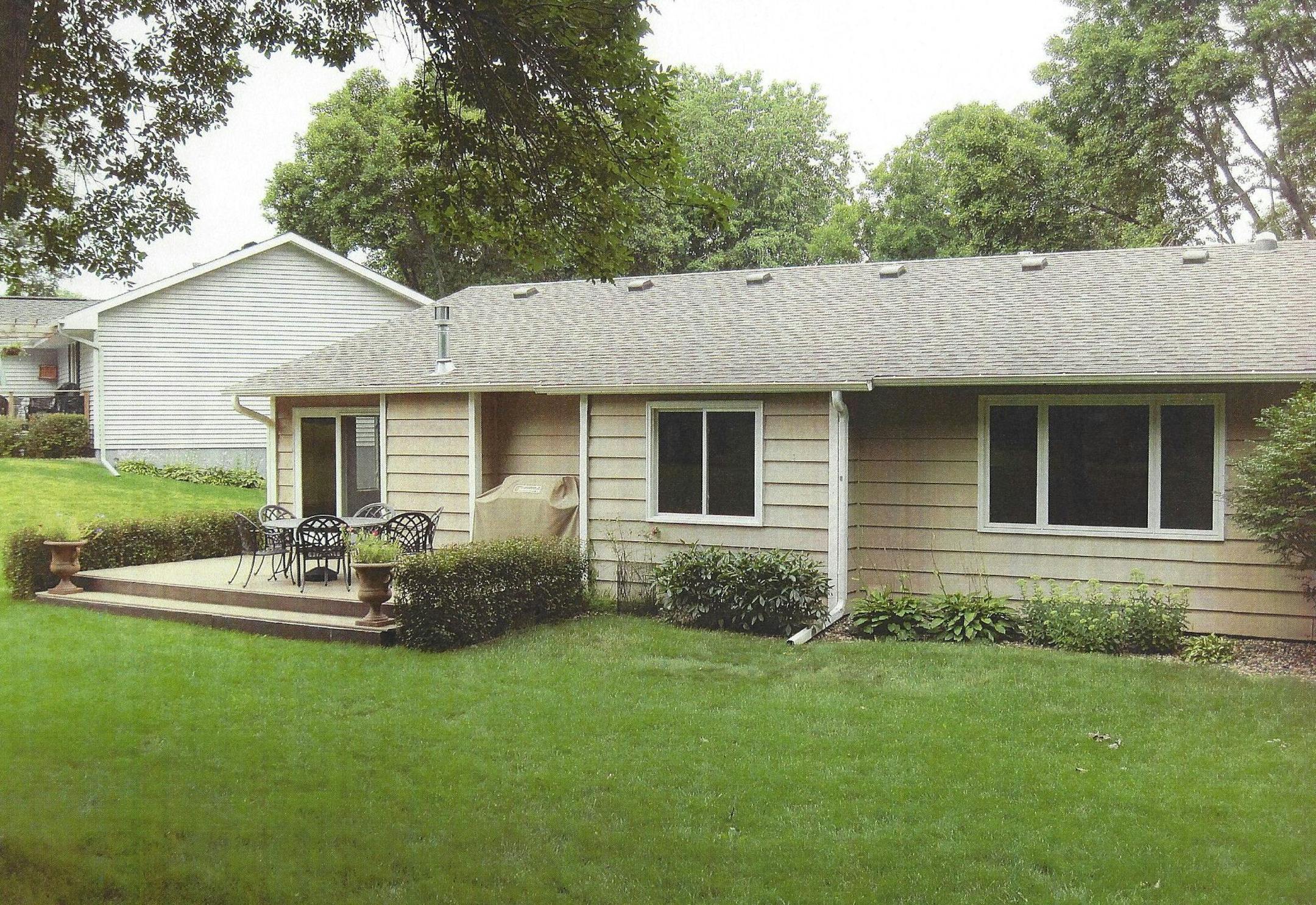 Before and After - BEFORE landscaping project by Bachmans. Provided