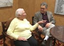 Photo by Joe Carlson: Helen Nemer, 94, of St. Paul, had a wish come true when she met U.S. Sen. Al Franken on Saturday.