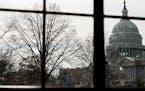 The Capitol, seen from the Russell Senate building during the government shutdown in Washington, Dec. 27, 2018. On Jan. 1, as the government shutdown 