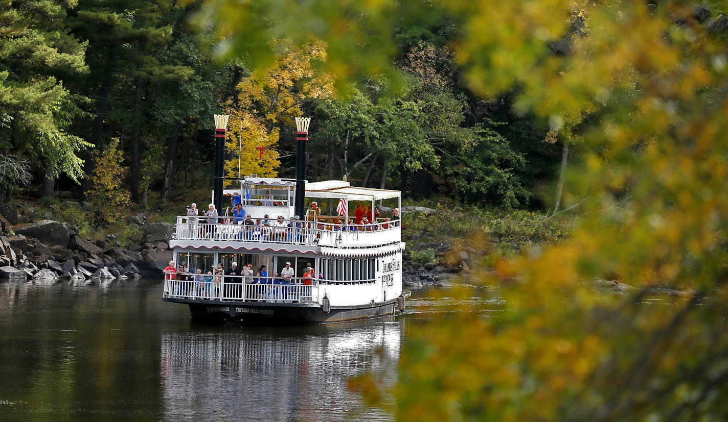 The Taylors Falls Princess was on the St. Croix River on Wednesday, but it will be docked Thursday because of the shutdown.