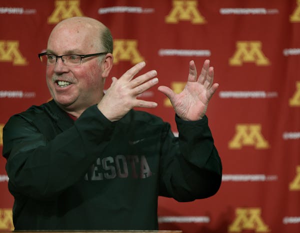 Gophers football coach Jerry Kill met with the media Monday, two days after he signed a contract that will pay him $2.1 million this year.