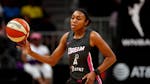 The new documentary "Power of the Dream" tells the story of WNBA players, including Atlanta Dream guard Renee Montgomery, who left the WNBA to be a fu