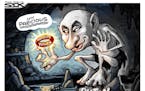 Sack cartoon: Putin in power