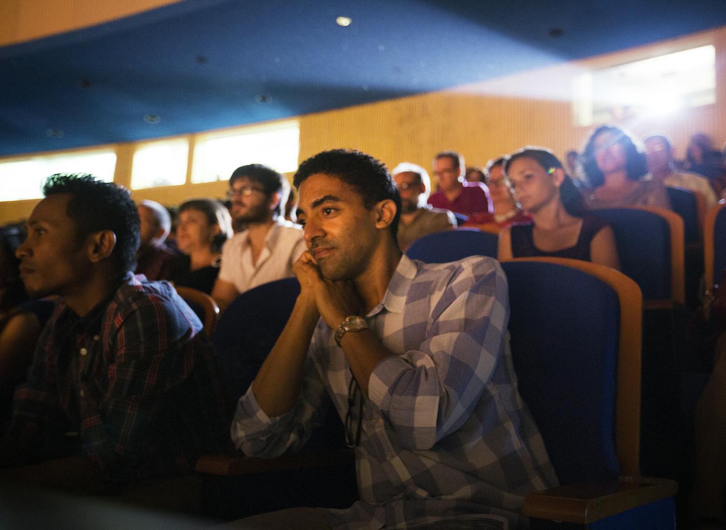 Concertgoers watch from the mezzanine level during Minnesota Orchestra&#x2019;s first concert of two at the Teatro Nacional in Havana, Cuba on Friday, May 15, 2015.