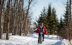 Fatbike riding at the Norpine Fat Bike Classic in January 2017.