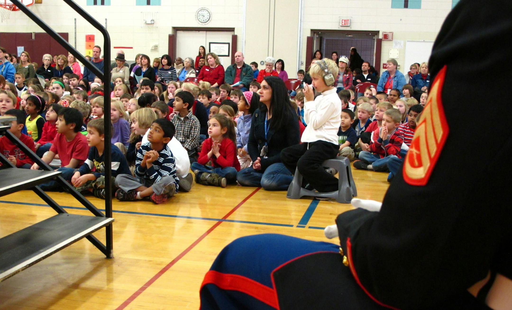 Students at Valley Crossing Community School participated in a special Veterans Day observance that included dozens of veterans.