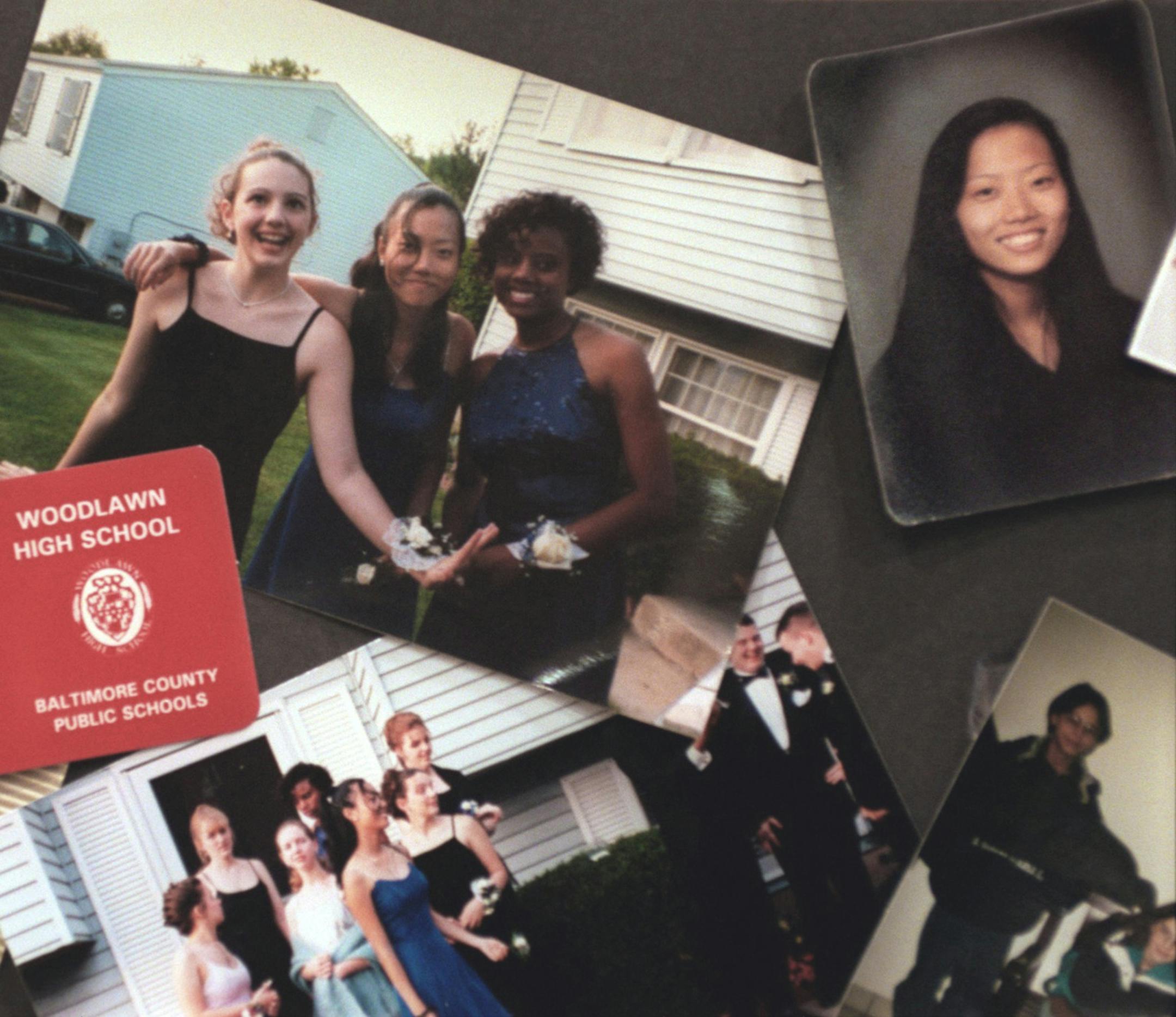 A collage of photographs of Hai Min Lee and her friends were on display at Lee's memorial service on March 11, 1999 in Baltimore, Md. (Elizabeth Malby/Baltimore Sun/TNS) ORG XMIT: 1160384