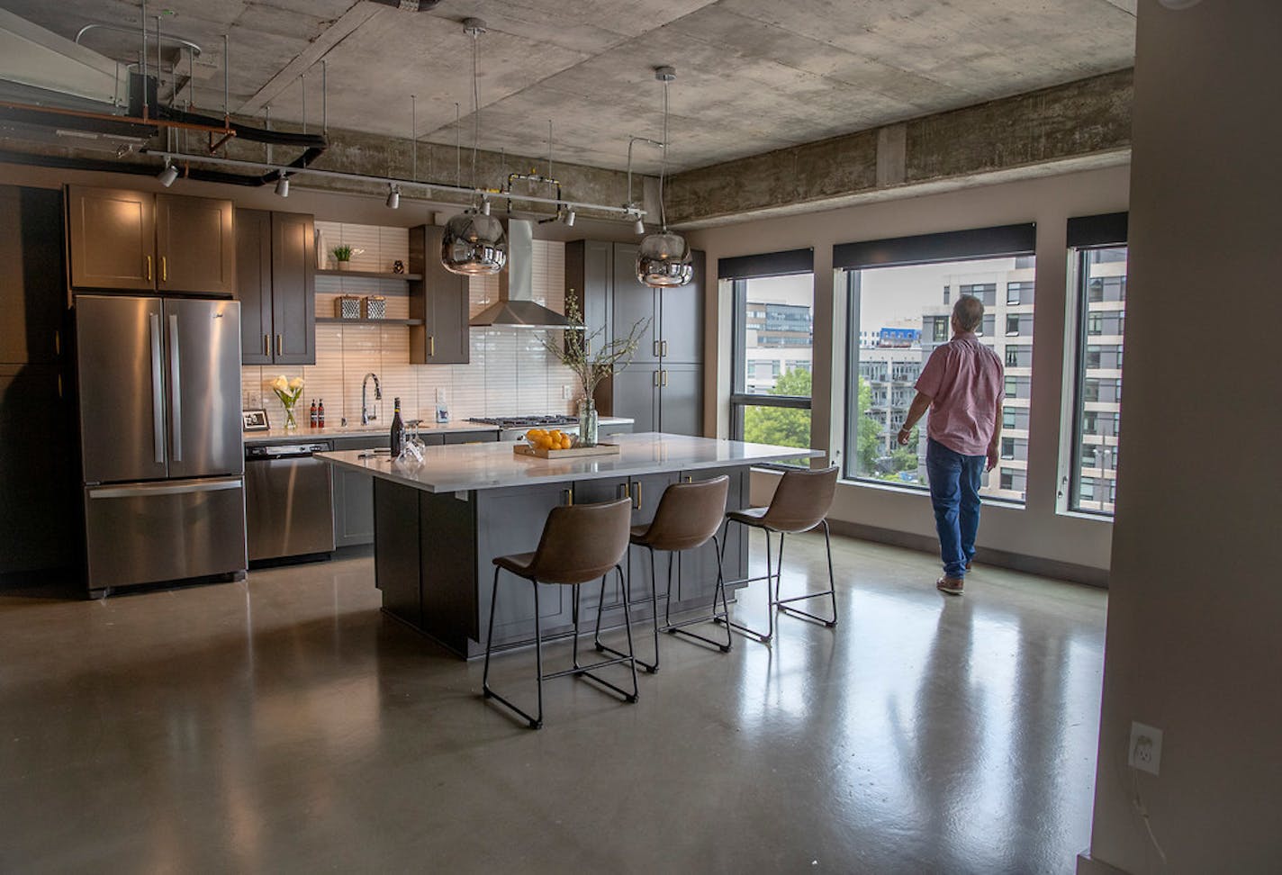 Lance Bondhus at the Sable, in the North Loop, which will cater to buyers who want to offer their units for short-term rentals.