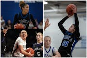 Clockwise from top left: Aaliyah Crump of Minnetonka, Lanelle Wright of Minnetonka and Maddyn Greenway of Providence Academy will try out for the chan