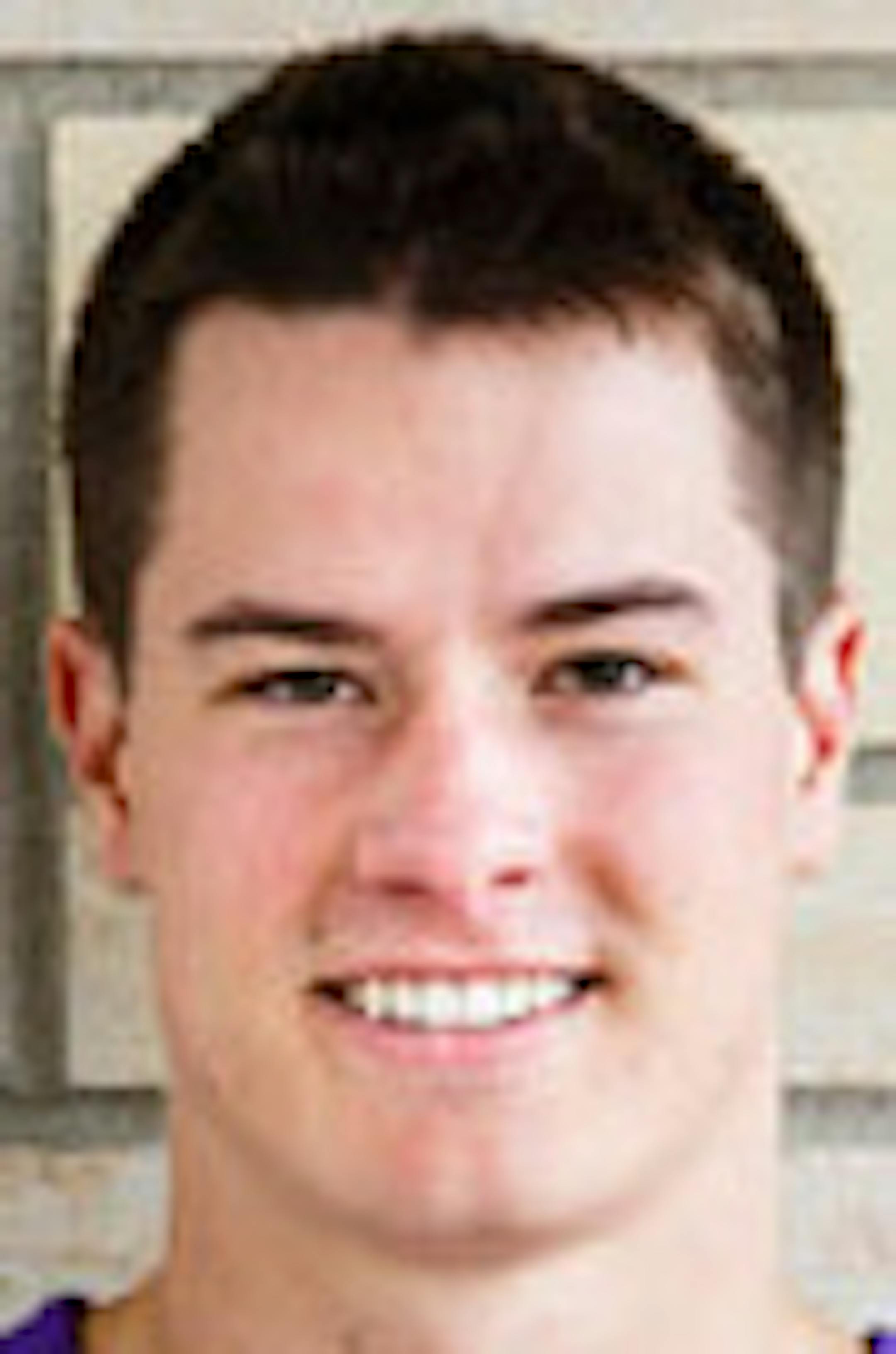 Portrait of UST football player Nick Waldvogel, taken on August 17, 2015.