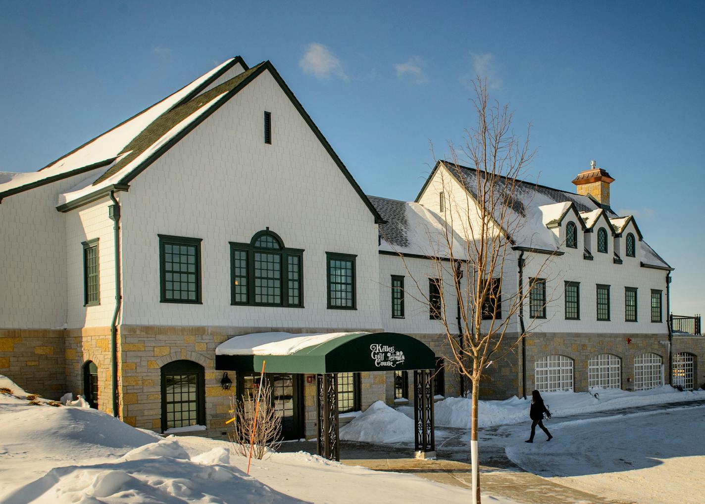 Great care was taken to make this new clubhouse very similar architecturally to the old one which was torn down. The historic and popular Keller Golf Course and clubhouse, closed all of last year to undergoing a $12 million overhaul by Ramsey County, is poised to reopen in mid-June. The clubhouse, located in Maplewood, opens this month as a venue for weddings and other events Thursday, February 6, 2014. ] GLEN STUBBE * gstubbe@startribune.com