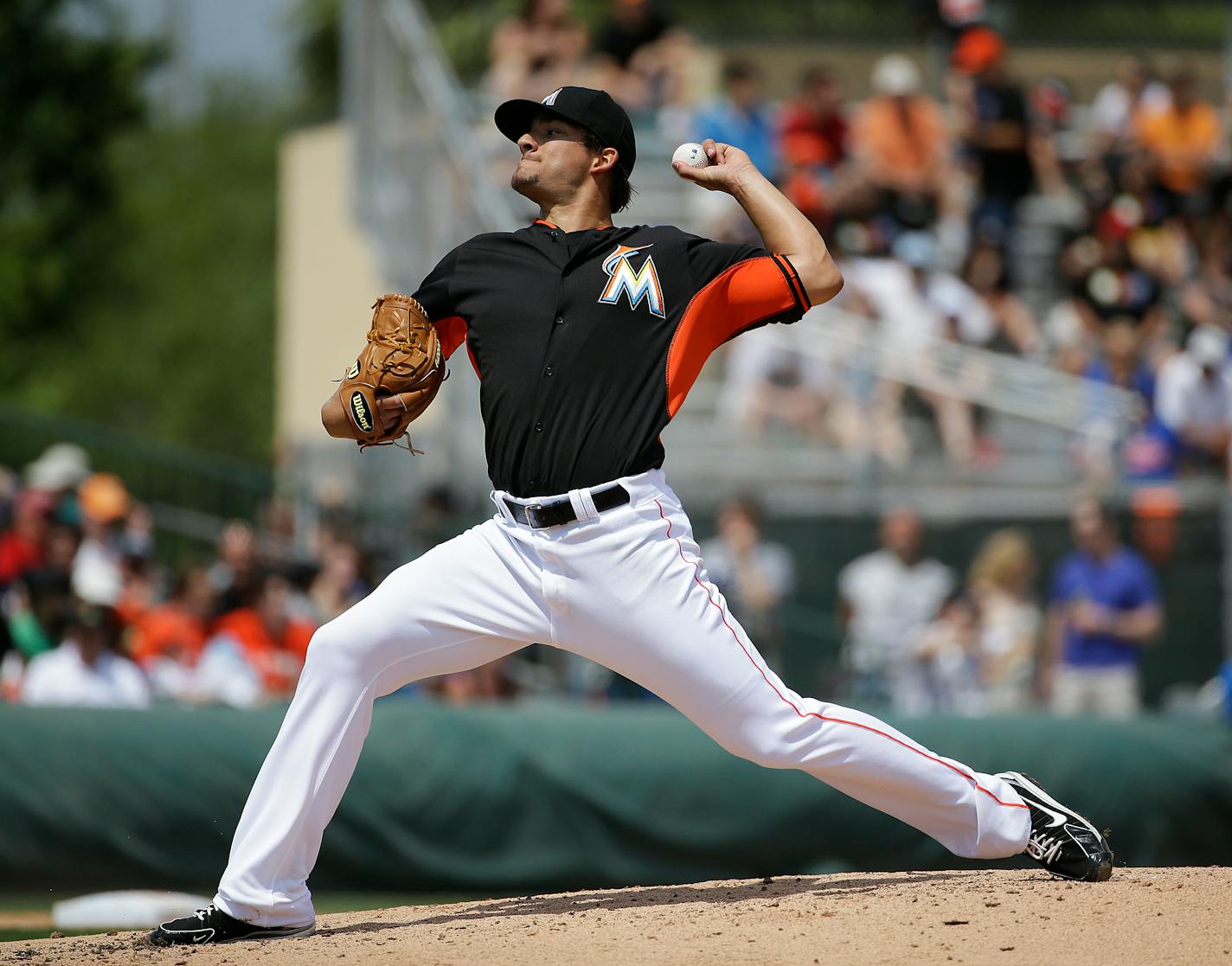 Miami Marlins pitcher Brad Hand