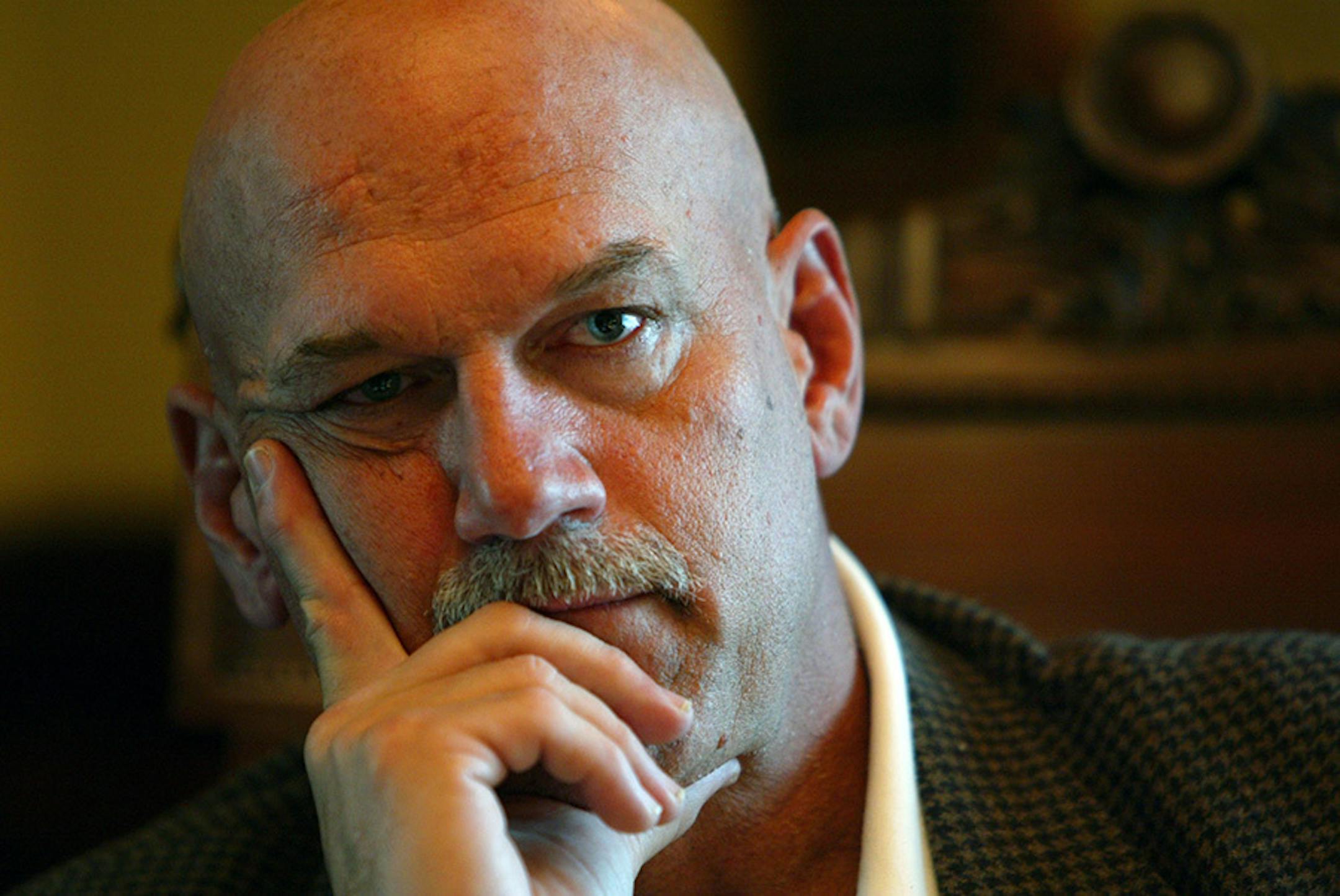 Gov. Jesse Ventura did a series of one on one interviews with major media outlets in his office Wednesday afternoon.