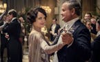 Elizabeth McGovern stars as Lady Grantham and Hugh Bonneville as Lord Grantham and in "Downton Abbey." (Jaap Buitendijk/Focus Features, LLC) ORG XMIT: