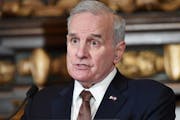 Gov. Mark Dayton and legislators reintroduce their "penny-a-pill" tax proposal on opioid manufacturers, estimated to raise more than $42 million over 