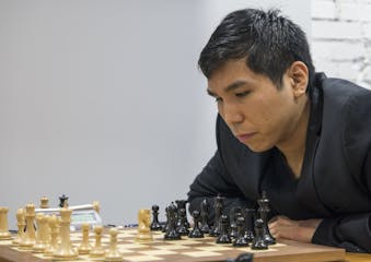 Minnetonka Grandmaster Wesley So playing in the 2015 U.S. Chess Championship in St. Louis.