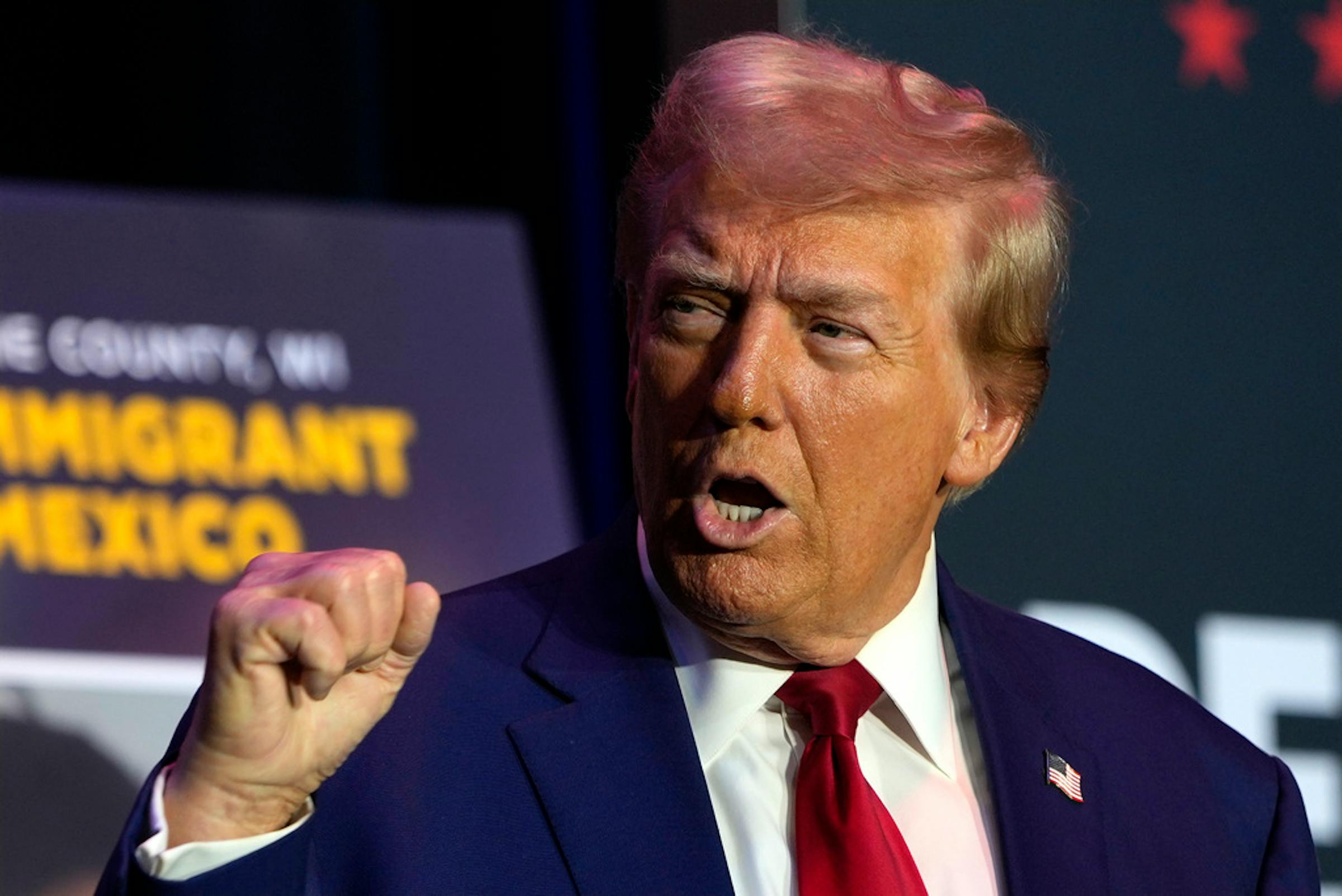 Trump lists grievances in Wisconsin speech intended to link Harris to illegal immigration