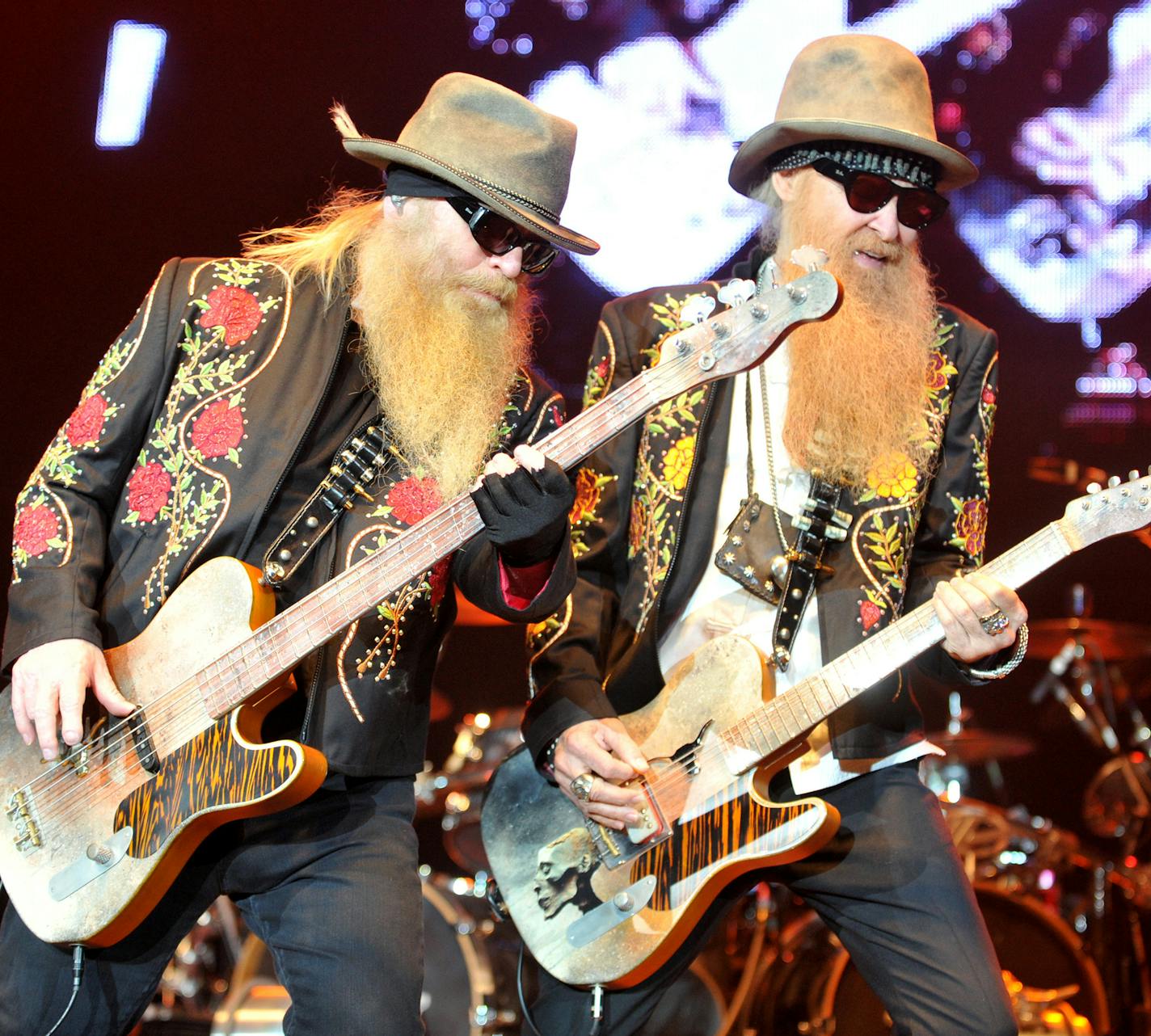 ZZ Top plays the Treasure Island Casino amphitheater on Friday.