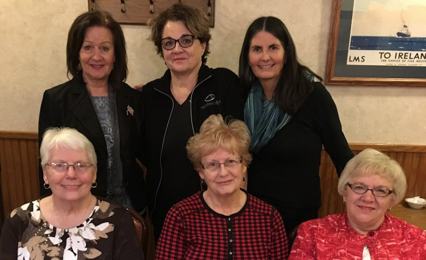 This group of friends met through the group Concerned United Birthparents. Front row, from left: Gay Kearin, Karen Gillespie and Pat Glisky. Back row, from left: Louise Gardner, Molly Hursh and Erin Merrigan.