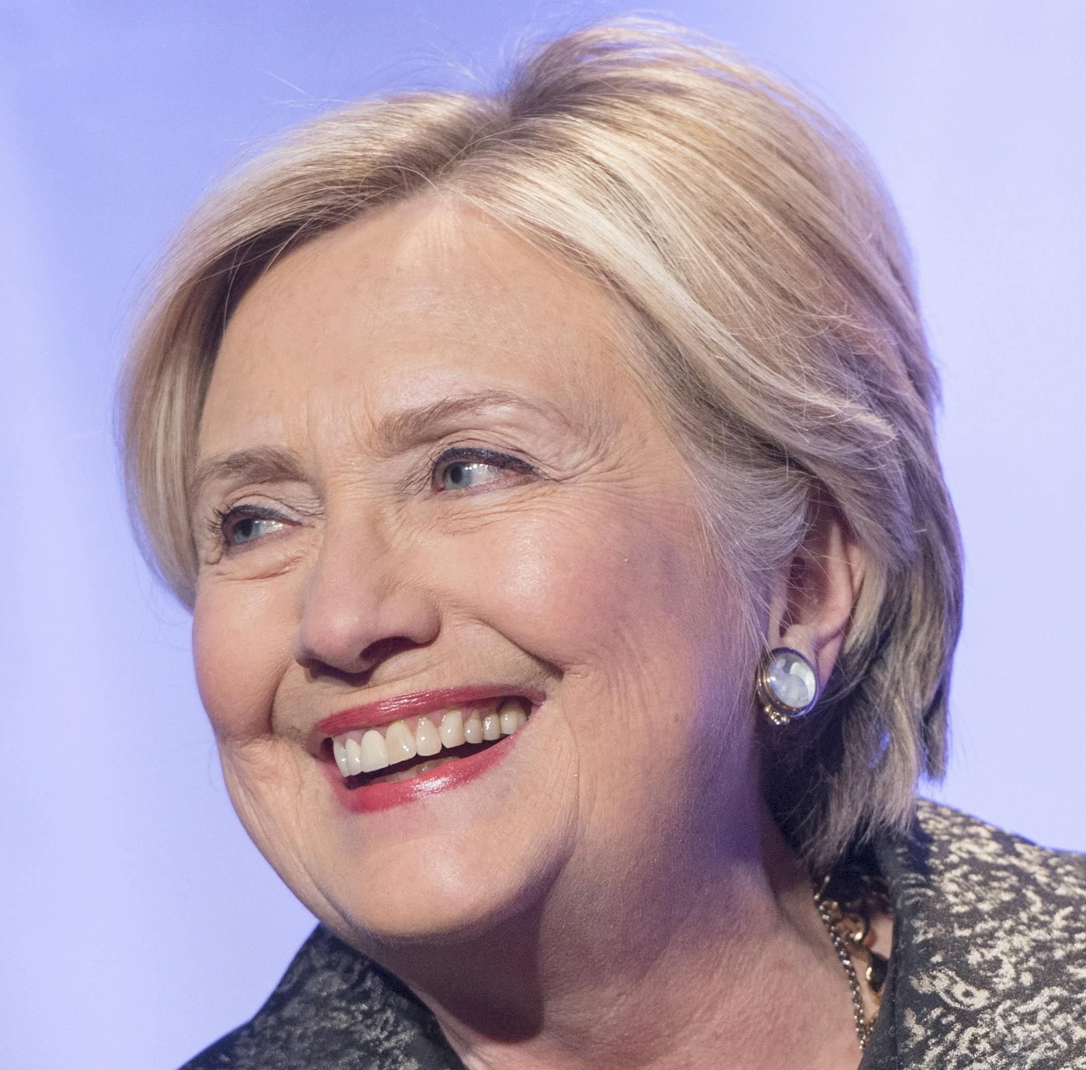 Hillary Clinton promotes her new book "What Happened," Monday, Oct. 23, 2017, in Montreal. (Ryan Remiorz/The Canadian Press via AP)