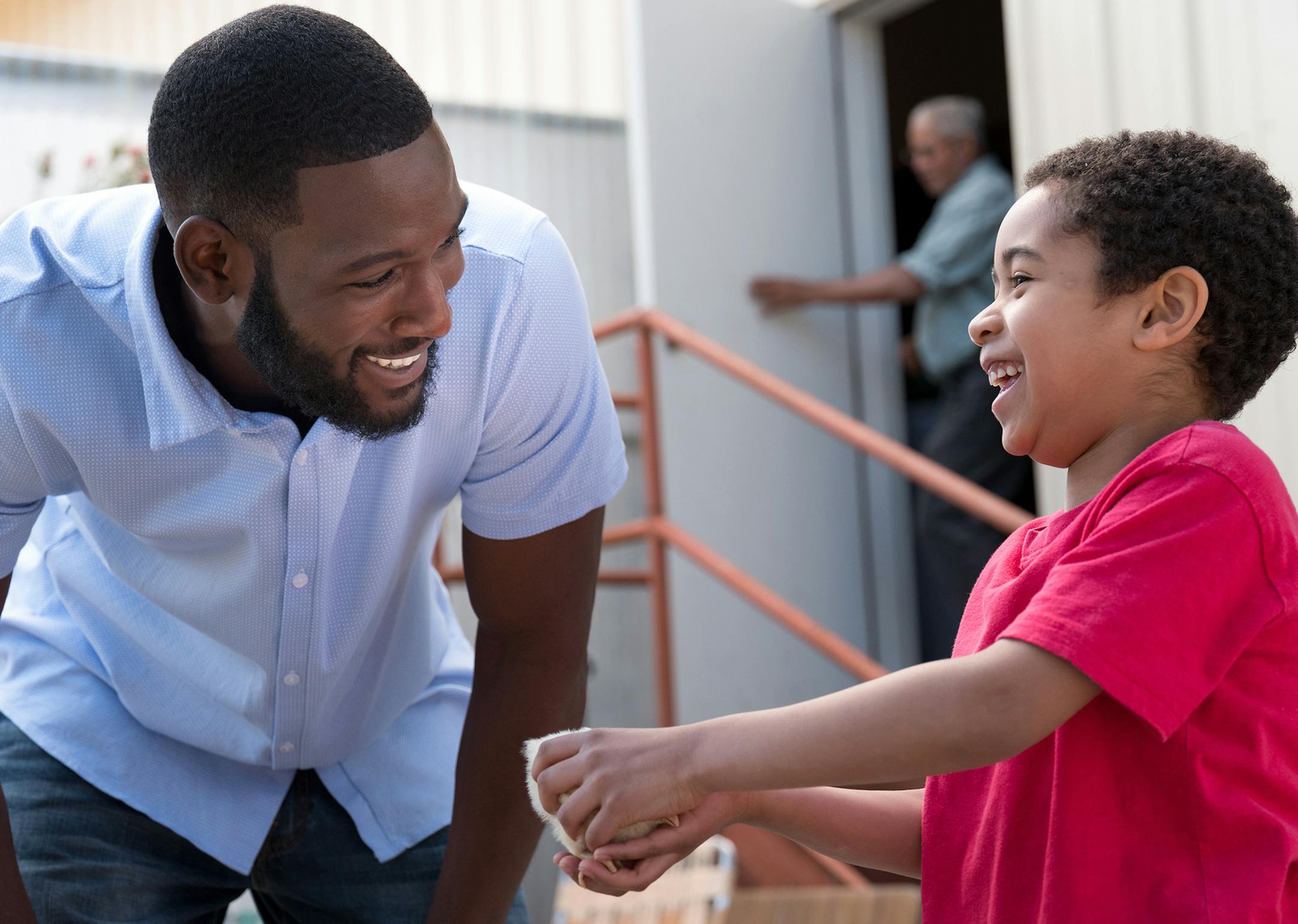 Kofi Siriboe as Ralph Angel Bordelon and Ethan Hutchison as Blue Bordelon in "Queen Sugar."
Credit: Michele K. Short / ©2017 Warner Bros. Entertainment Inc.