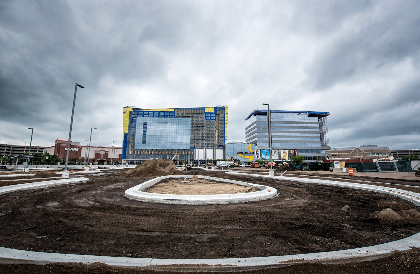 Landscaping is going in at Mall of America's new addition. ] GLEN STUBBE * gstubbe@startribune.com Thursday, July 16, 2015