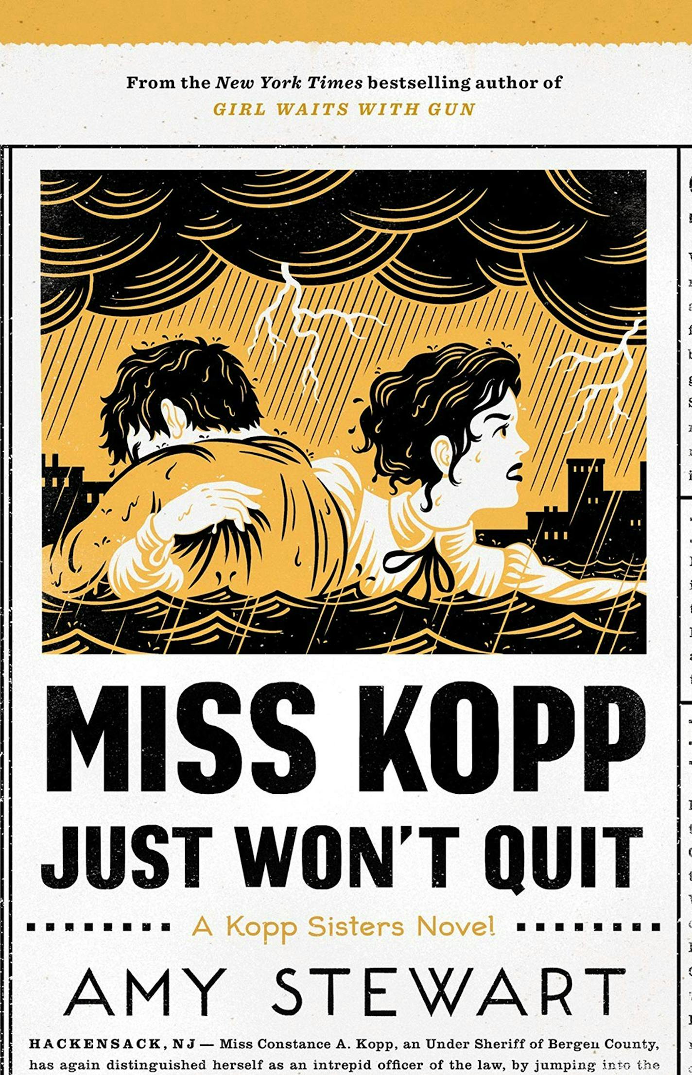 "Miss Kopp Just Won't Stop" by Amy Stewart