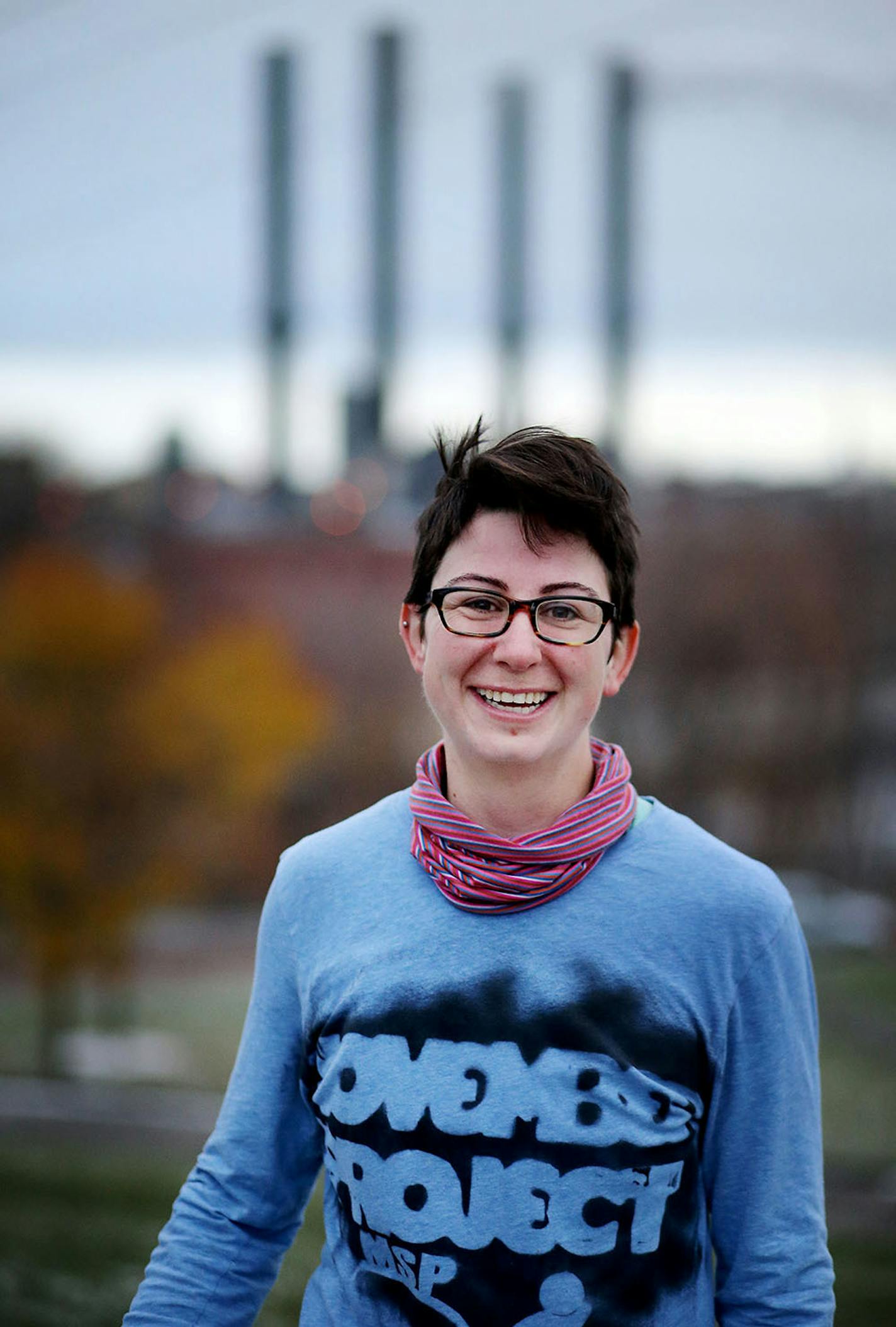 November Project participant Lauren Johnson, 32, after the workout Wednesday, Nov. 7, 2018, at Gold Medal Park in Minneapolis, MN.] DAVID JOLES • david.joles@startribune.com Who shows up to the November Project, a weekly outdoors workout with odd exercises but a tribal , devoted popularity in Minneapolis. The project just celebrated its seventh year in MInneapolis.** Lauren Johnson, cq