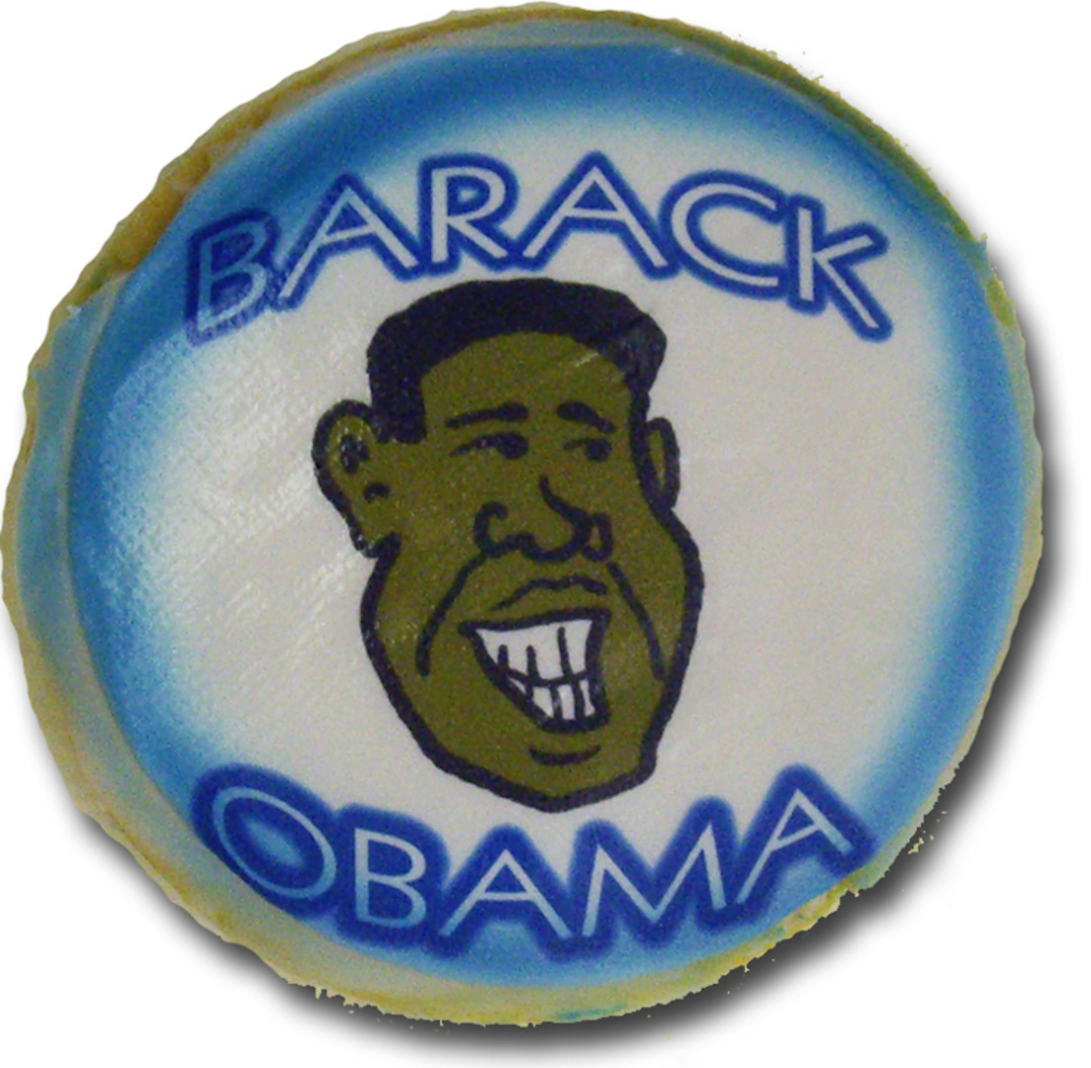 A Barack Obama cookie from Kretchmar's Bakery in Beaver, Pa.