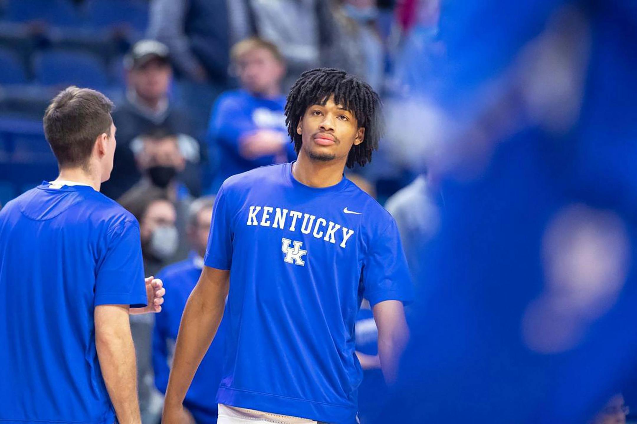 Shaedon Sharpe is projected as a top-10 pick in Thursday night's NBA draft. (Ryan C. Hermens/Lexington Herald-Leader/TNS) ORG XMIT: 50917346W