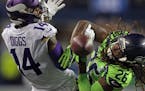 Dec. 10, 2018, at Seattle: The Vikings lost 21-7 to the Seahawks, during which this fourth-quarter pass intended for Stefon Diggs was broken up by Sea