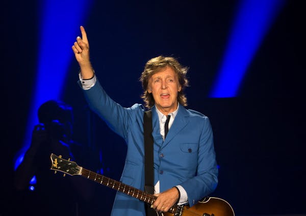 Paul McCartney appeared at Target Field in 2014.