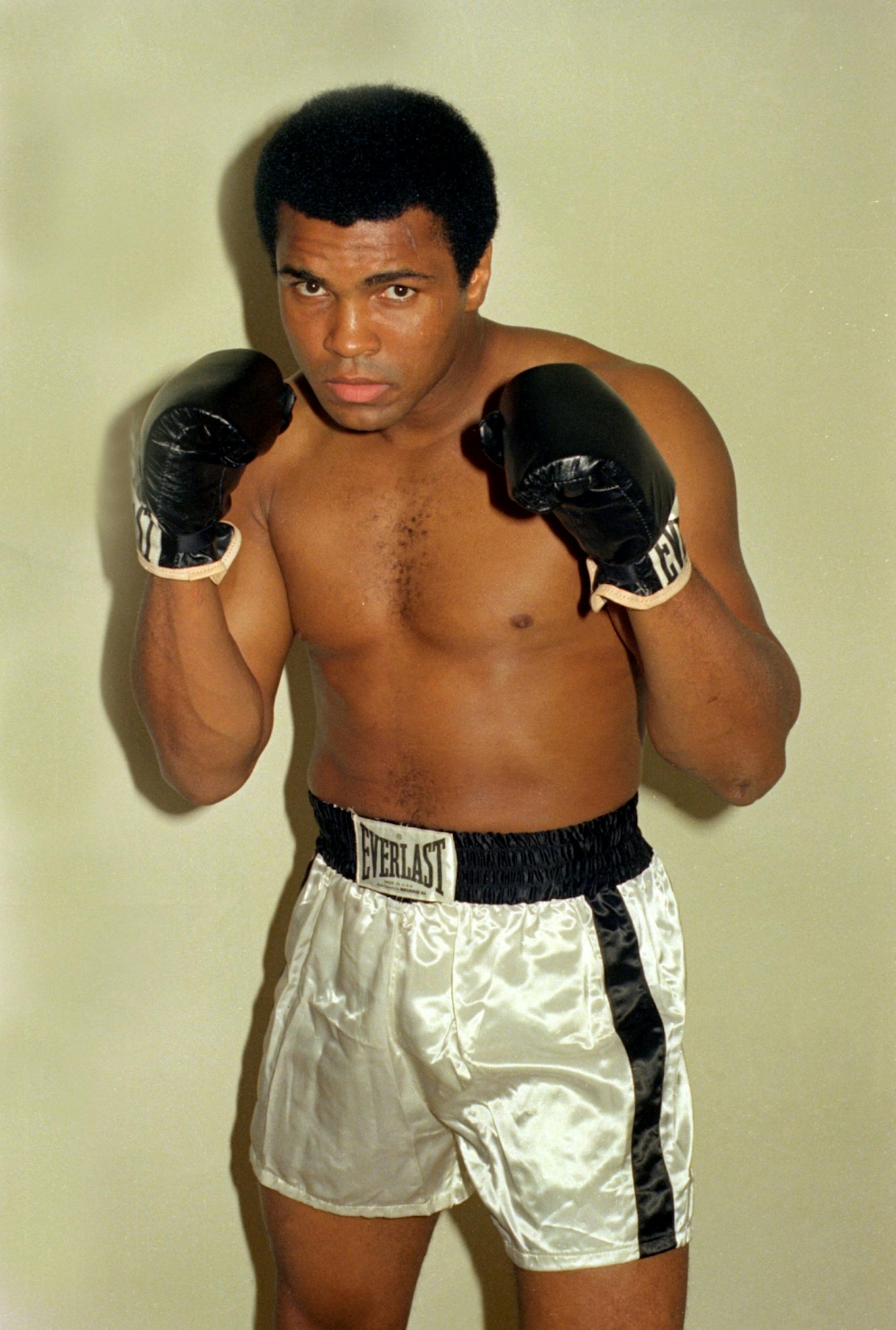 Muhammad Ali is seen training October 9, 1974 for his world championship fight in Zaire. (AP Photo) ORG XMIT: aphs023014