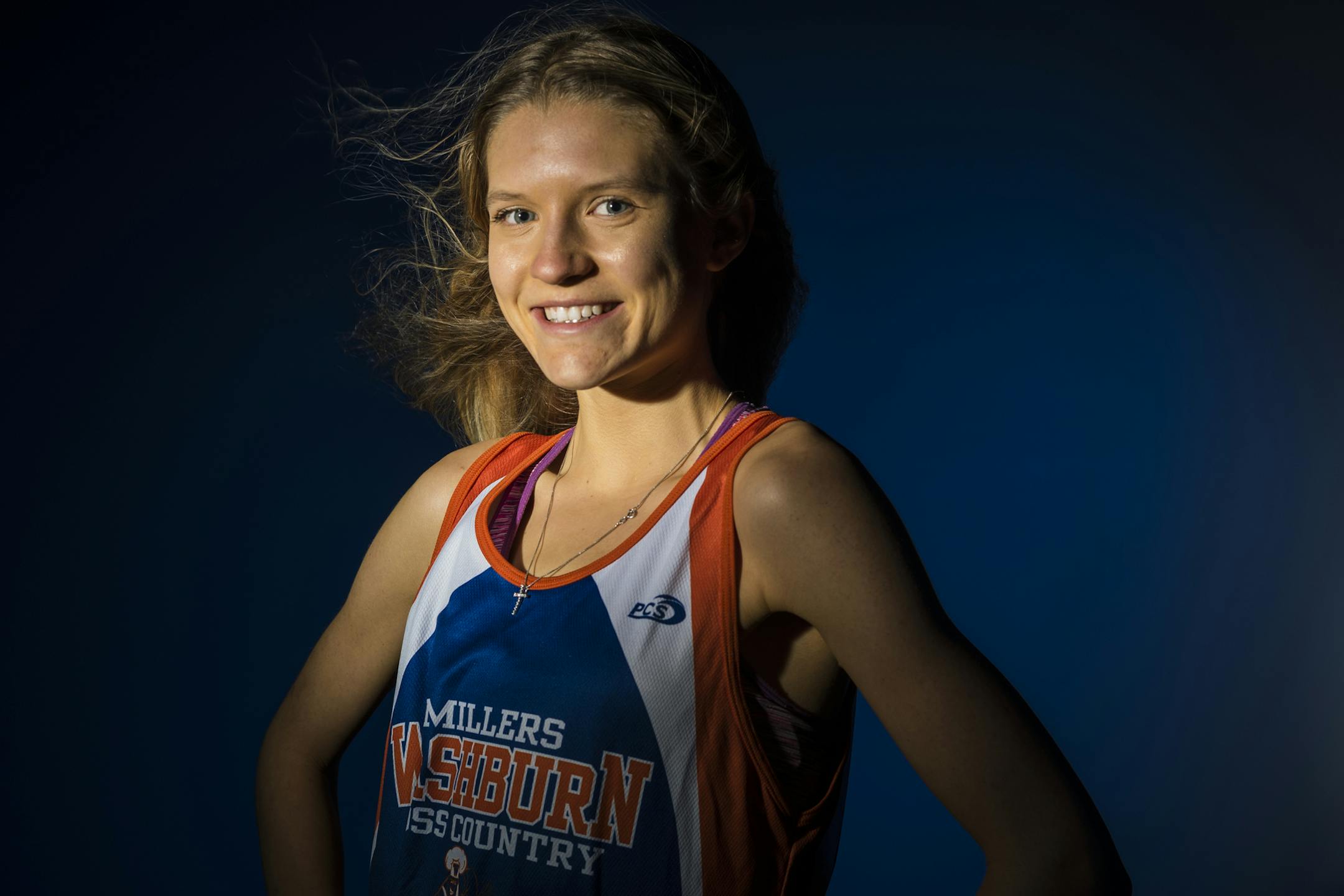 Emily Covert is on the Minneapolis Washburn girlsí cross-country team.]In studio photo shoot of first Star Tribune fall athlete of the year for girls' swimming, girls' tennis, and boys' and girls' cross-country. total of four kids.Richard Tsong-Taatariiïrtsong-taatarii@startribune.com