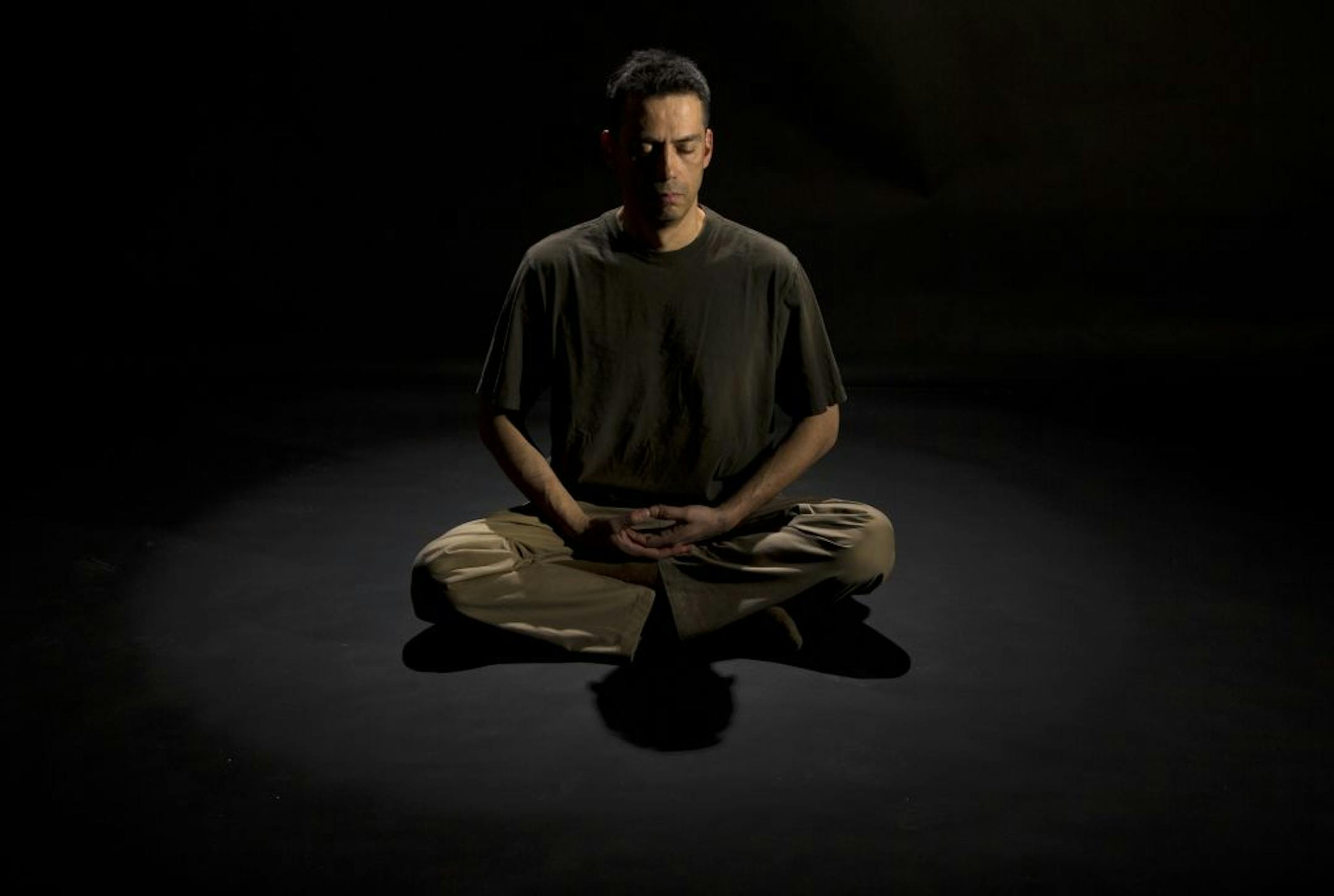 Fernando Franco, who served in both Bosnia and Iraq, uses meditation techniques to control stress.
