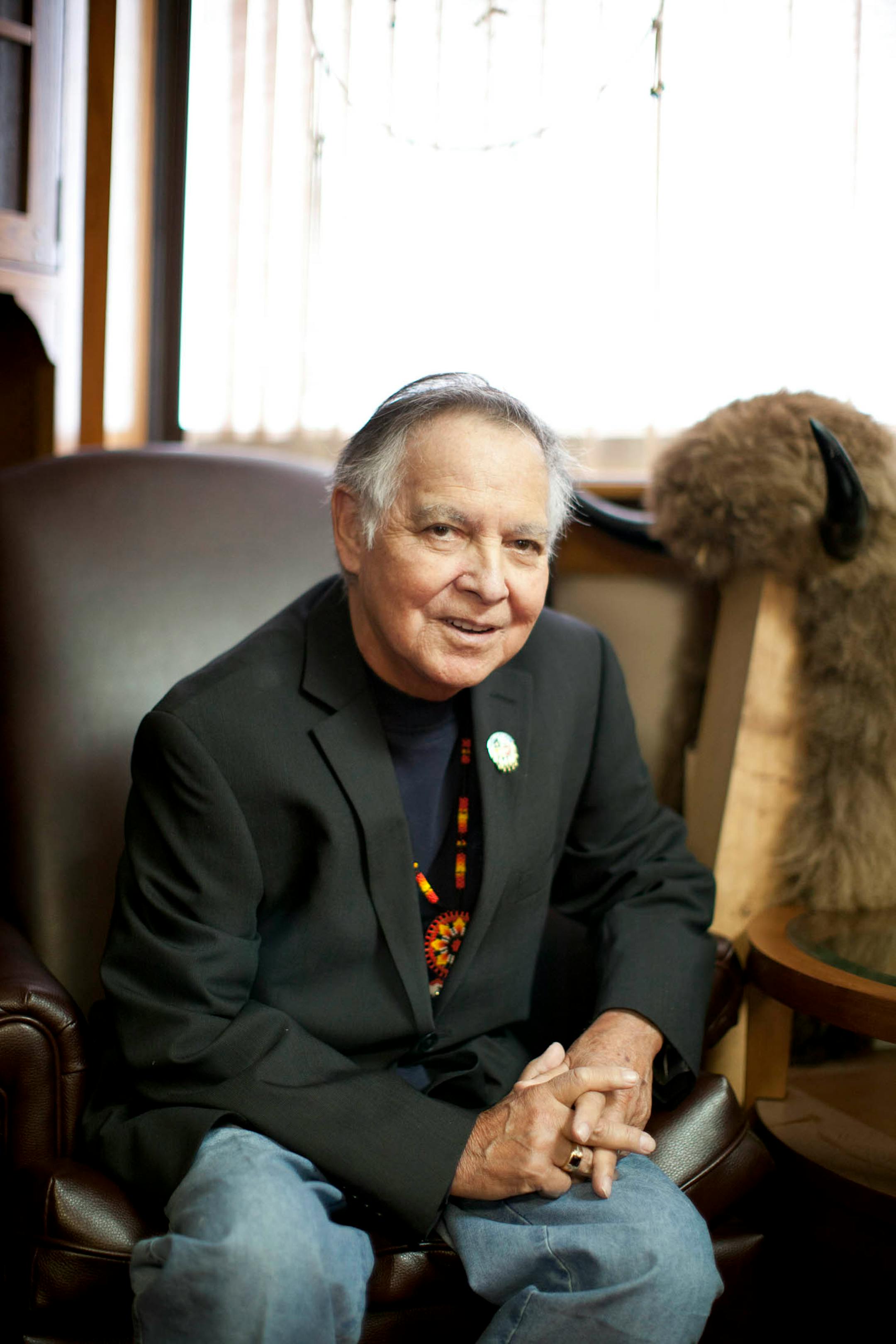 Stanley Crooks, the president of the Shakopee Mdewakanton tribe, in Shakopee, Minn., May 29, 2012. Some Native American tribes say the movement to legalize Internet gaming and competition from new commercial casinos are a threat to the tribal casino business. (Jenn Ackerman/The New York Times)
] For Northern Lights Project /Dec. 16, 2012 / 4:35 PM Minneapolis,
