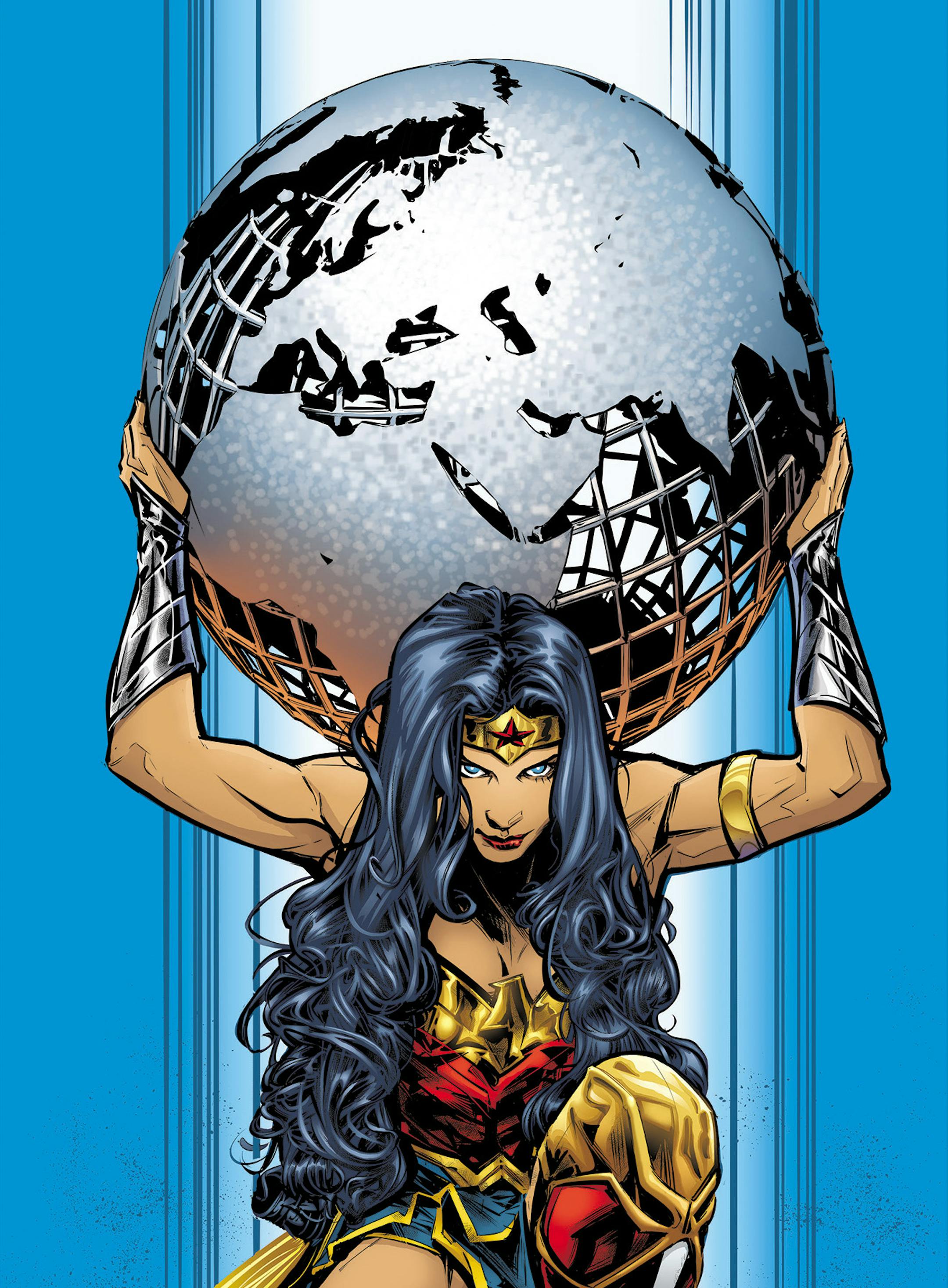 "Wonder Woman" #750 depicts the Amazing Amazon as Atlas on its main cover, but there are nine other variant covers as well, covering Diana's long history. Cover art by Joelle Jones, copyright DC Comics Inc. (DC Comics Inc./TNS) ORG XMIT: 1548123
