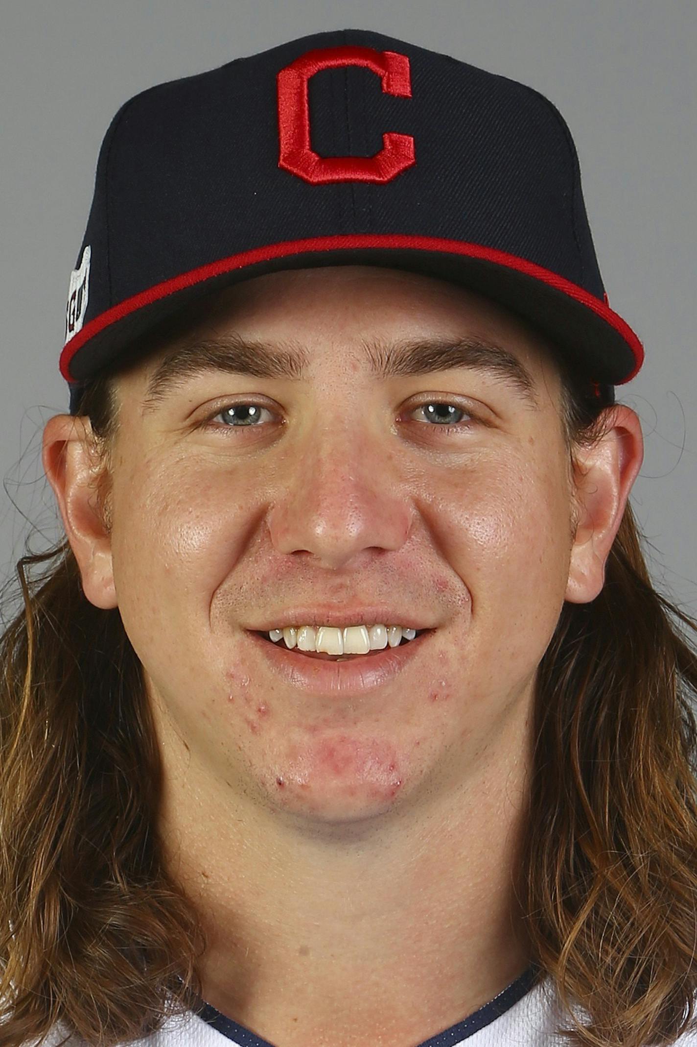 This is a 2019 photo of Mike Clevinger of the Cleveland Indians baseball team. This image reflects the Indians active roster as of Thursday, Feb. 21, 2019, when the image was taken, in Goodyear, Ariz. (AP Photo/Ross D. Franklin) ORG XMIT: AZRF168