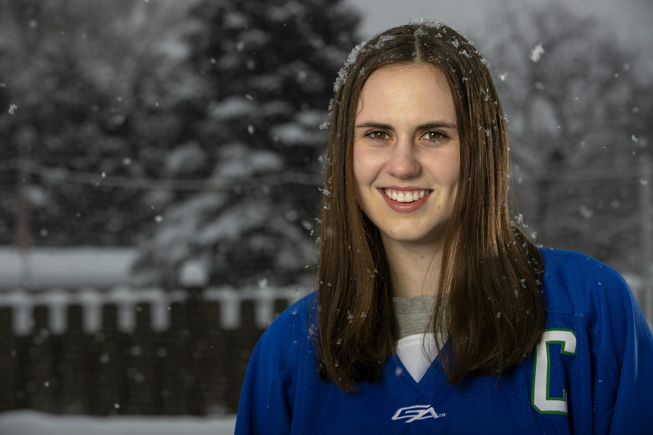 Madeline Wethington of Blake is the 2019 Ms. Hockey Award winner. Photo: Carlos Gonzalez, Star Tribune ] CARLOS GONZALEZ • cgonzalez@startribune.com – Mendota Heights, MN – February 10, 2019, High School / Prep Girls' hockey metro player of the year and All-Metro