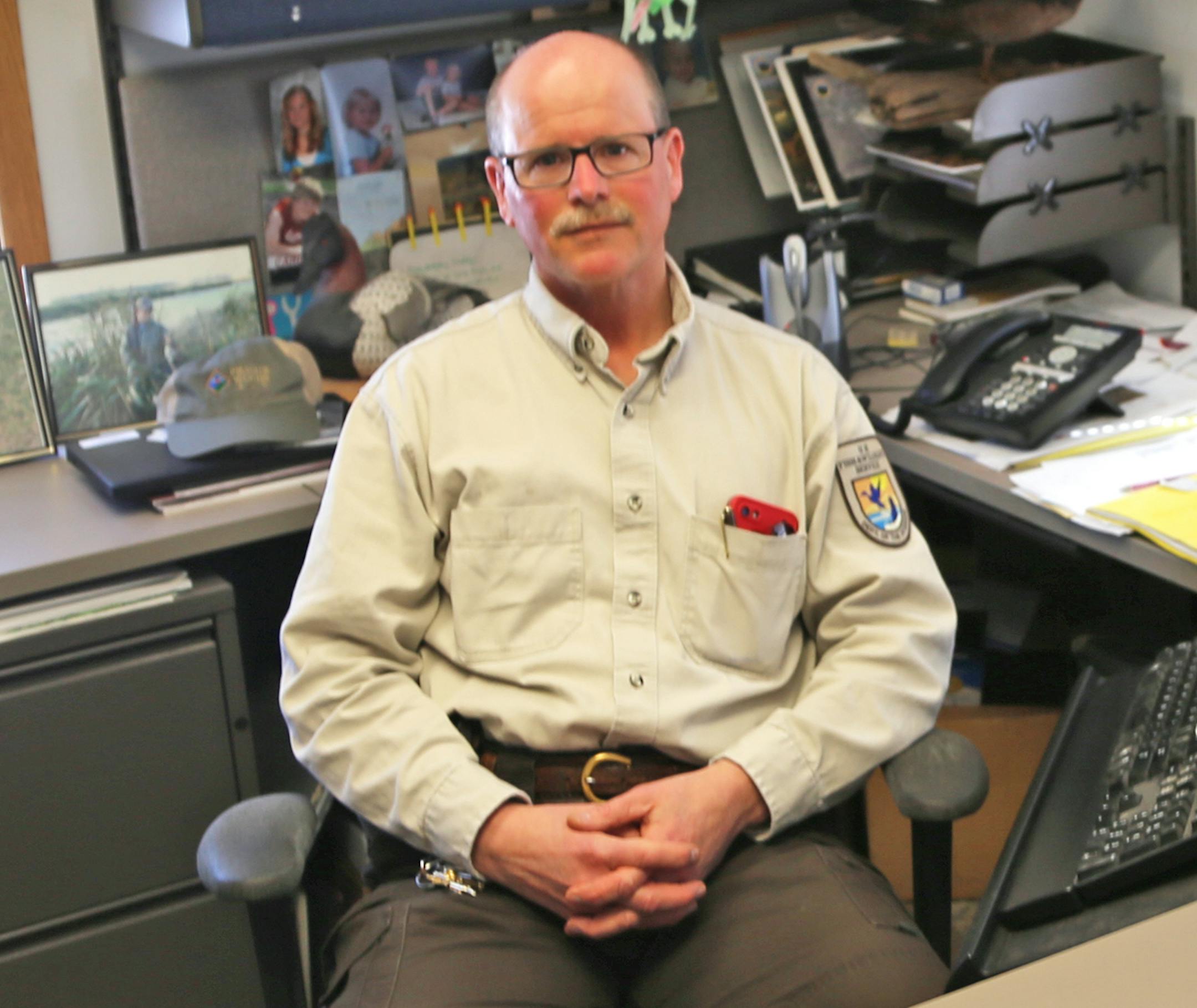 Farmland drainage is among the greatest challenges for Scott Glup, project leader of the U.S. Fish and Wildlife Service Litchfield Wetland Management District.