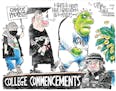 Editorial cartoon: Graduations overshadowed