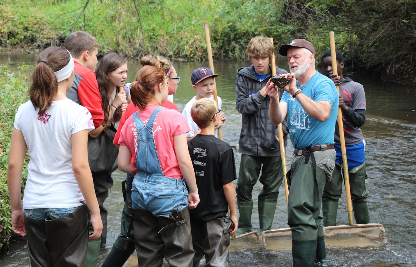 Larry Dolphin doesn't miss a lot of things about being director of the nature center. But he misses working with young people.