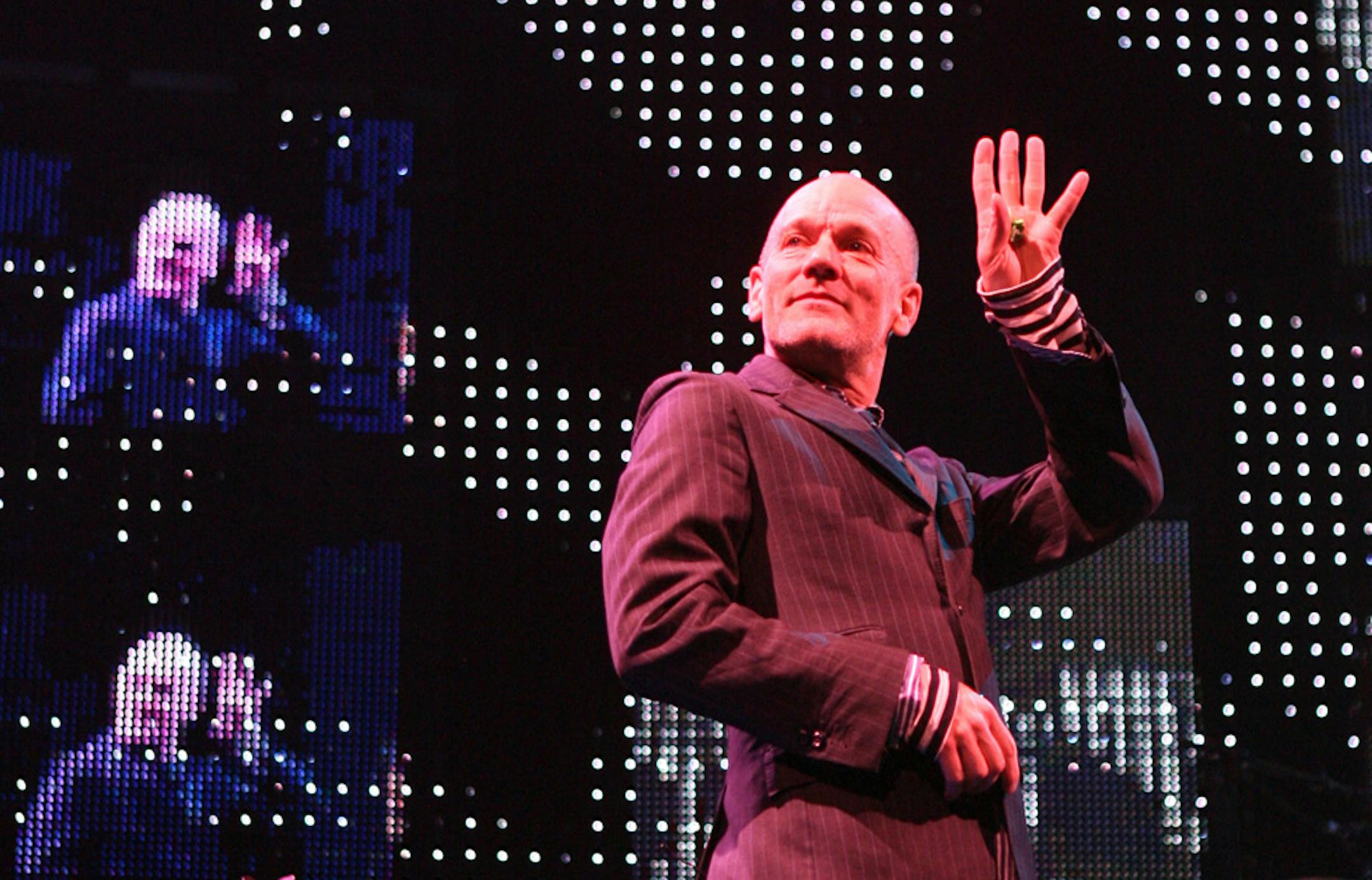 FILE - Michael Stipe of R.E.M.